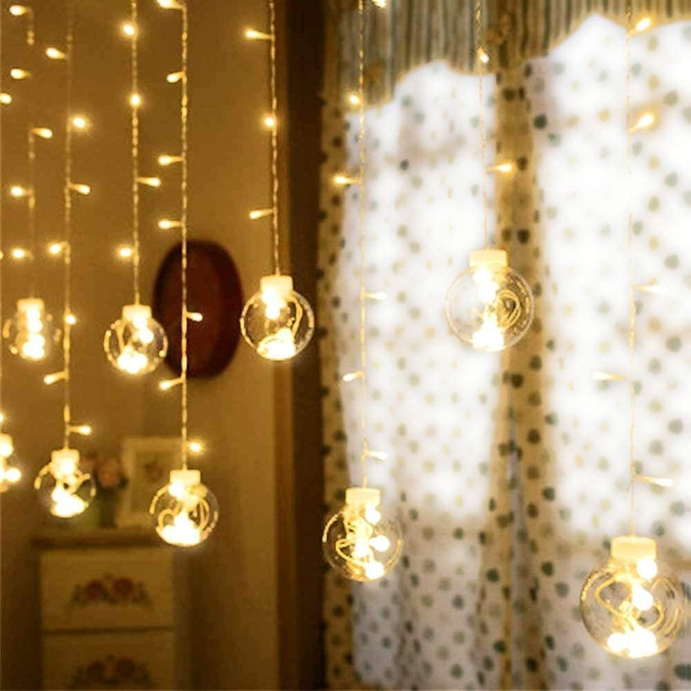 12 Wishing Ball LED Curtain String Lights